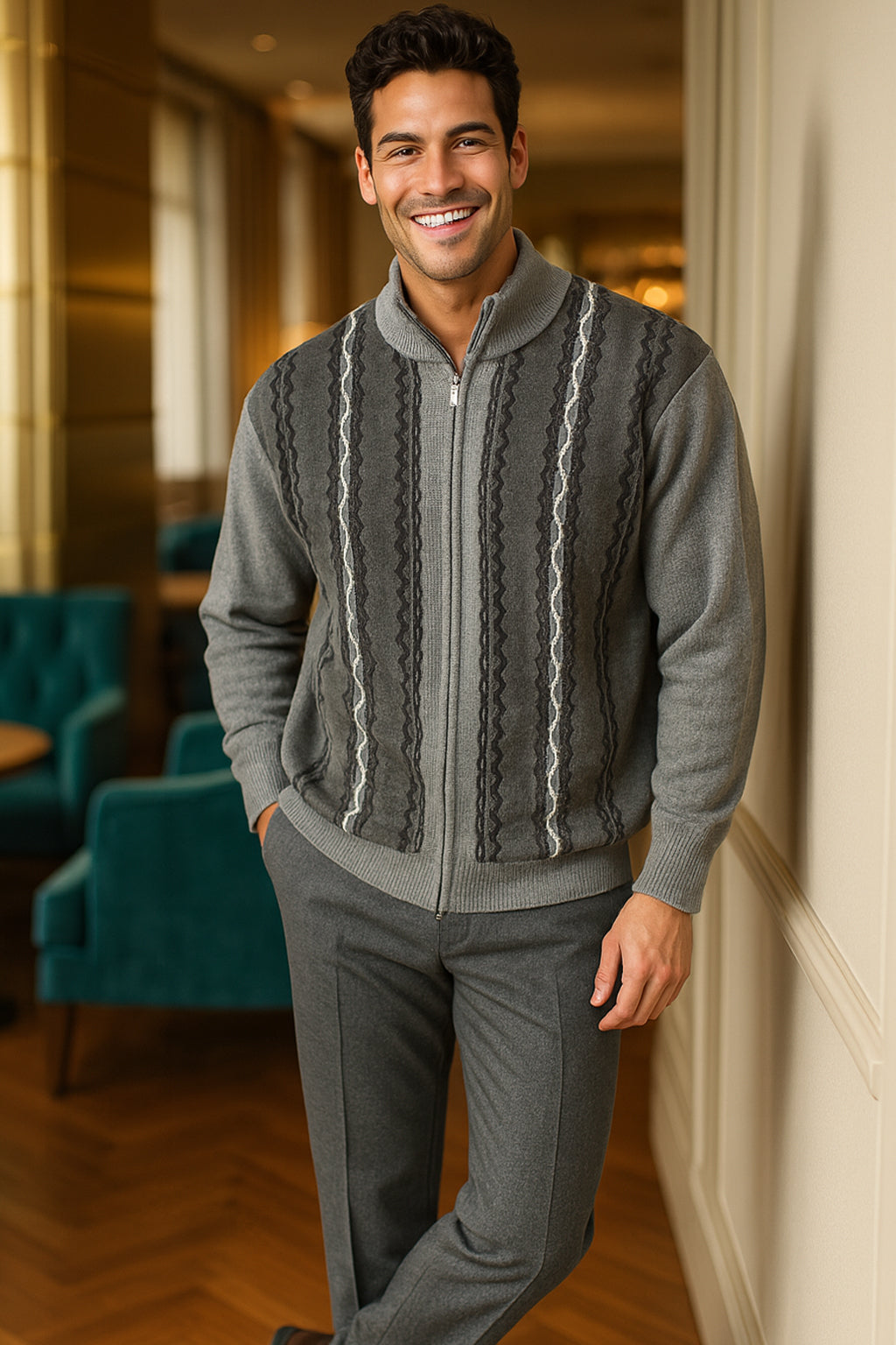 SilverSilk | Full Zip Sweater | 11005