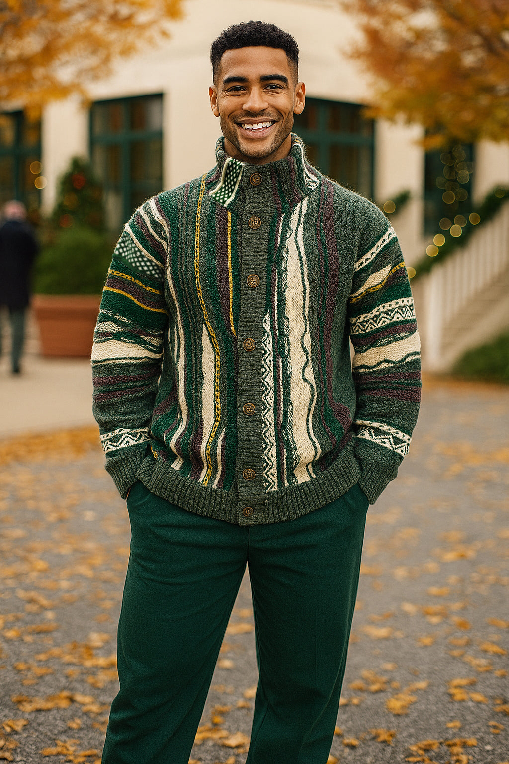 SilverSilk | Full Button Down Sweater | 12014