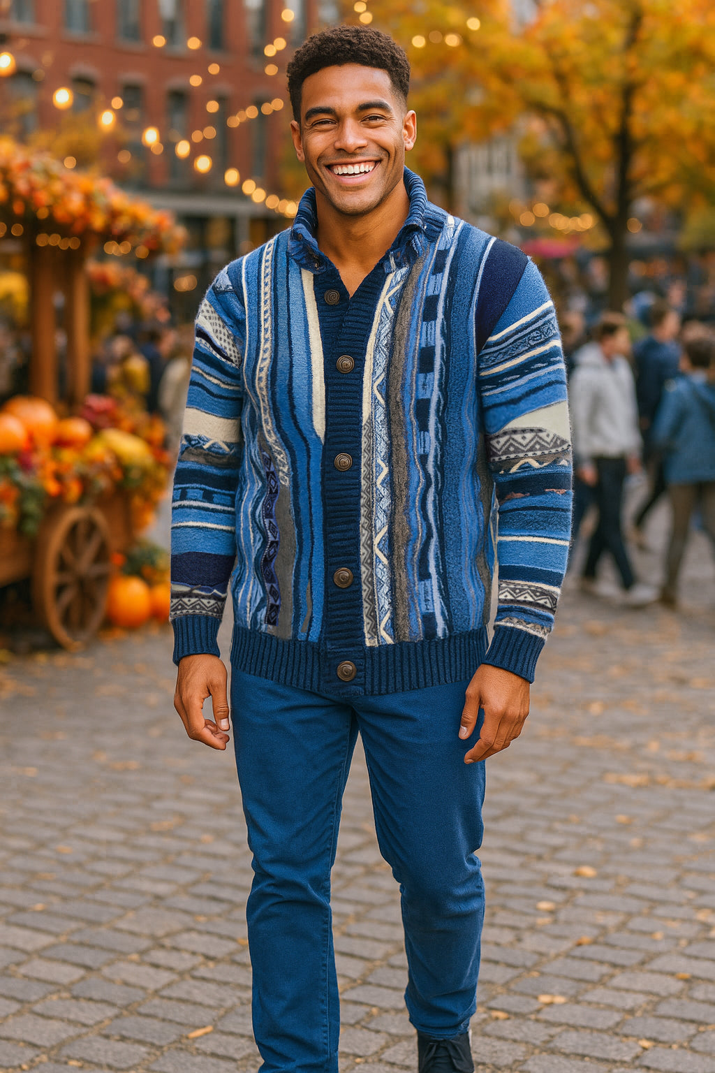 SilverSilk | Full Button Down Sweater | 12014