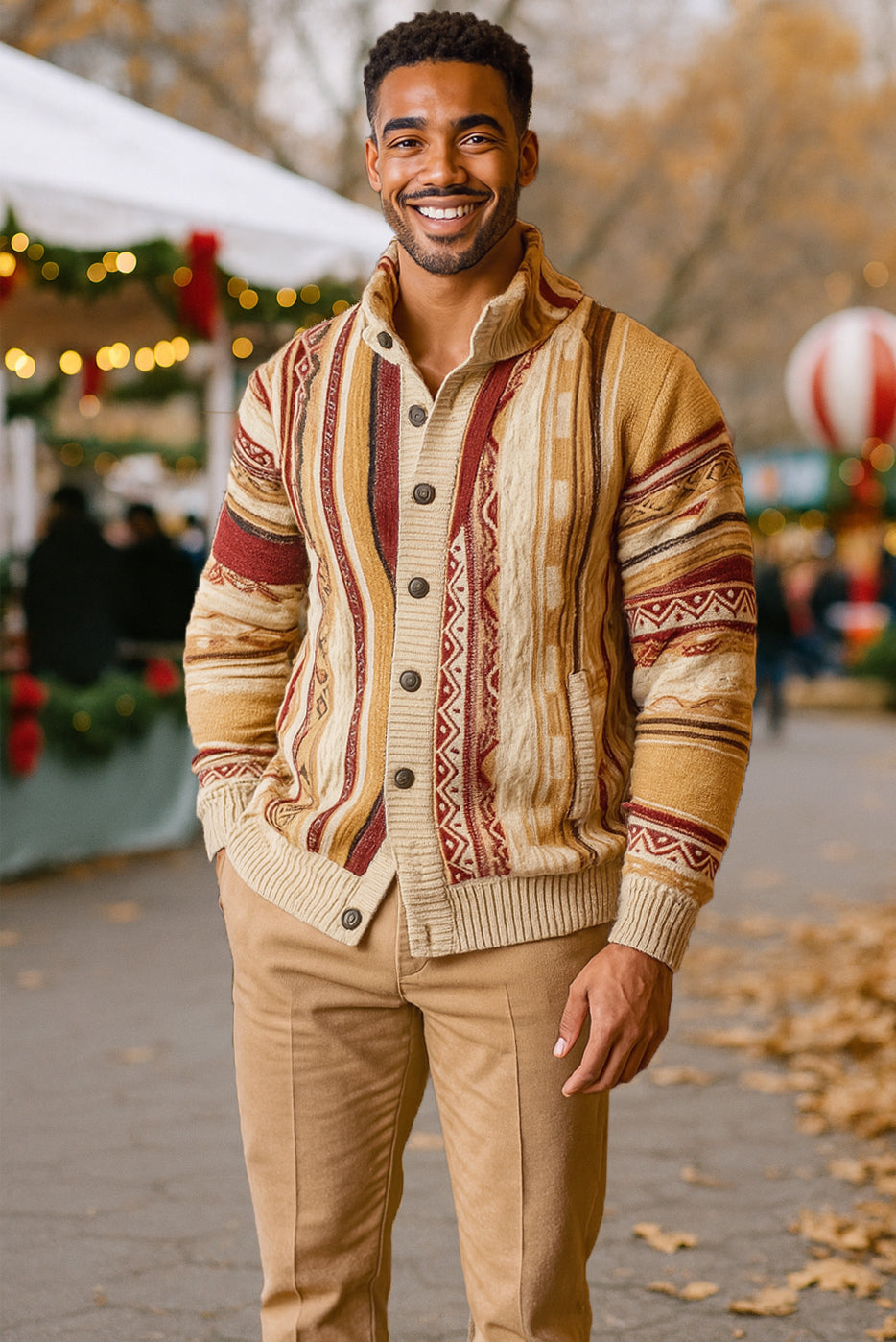 SilverSilk | Full Button Down Sweater | 12014