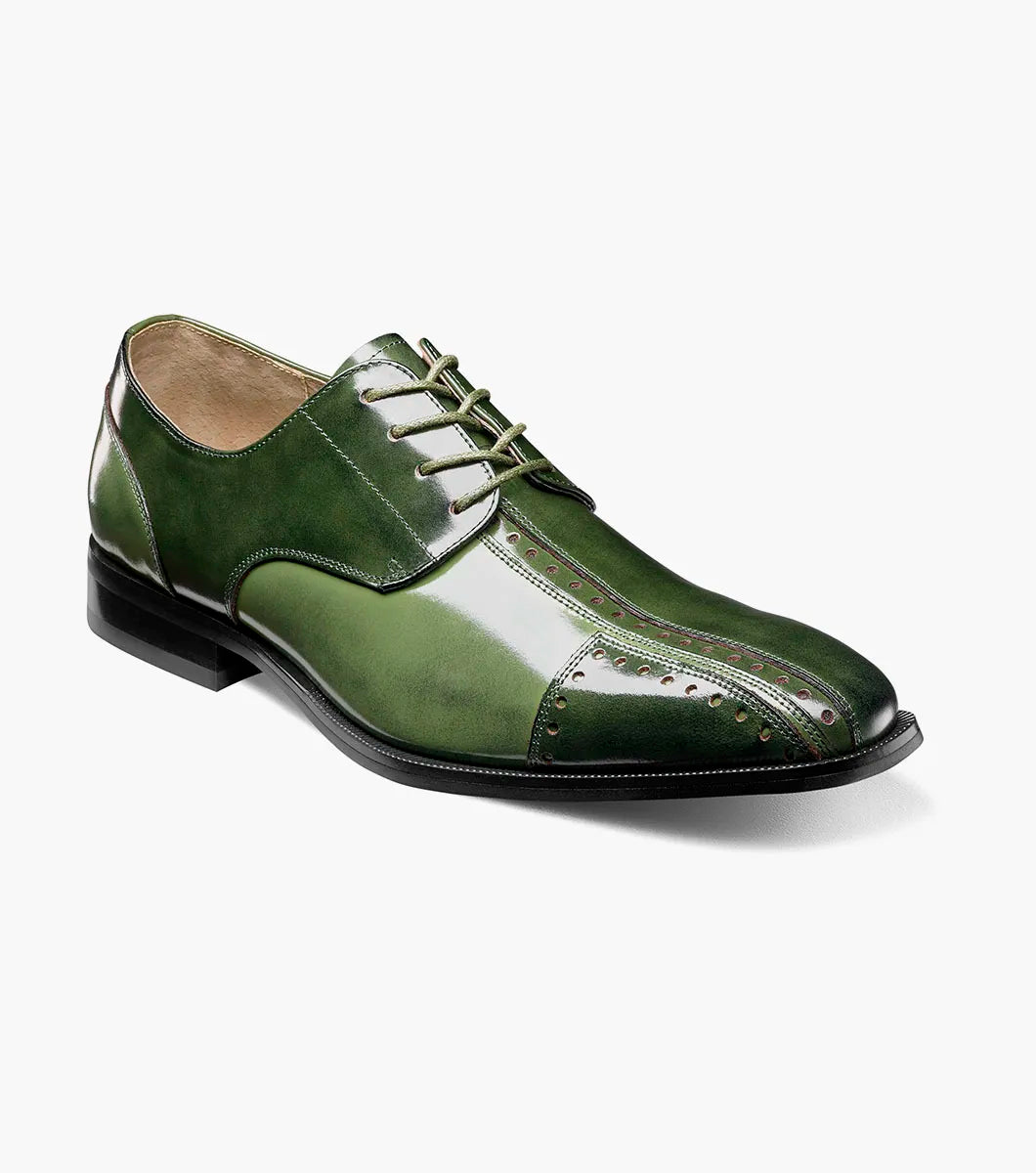 white christmas dresses Stacy Adams Palmento Cap Toe Oxford - Green Multi