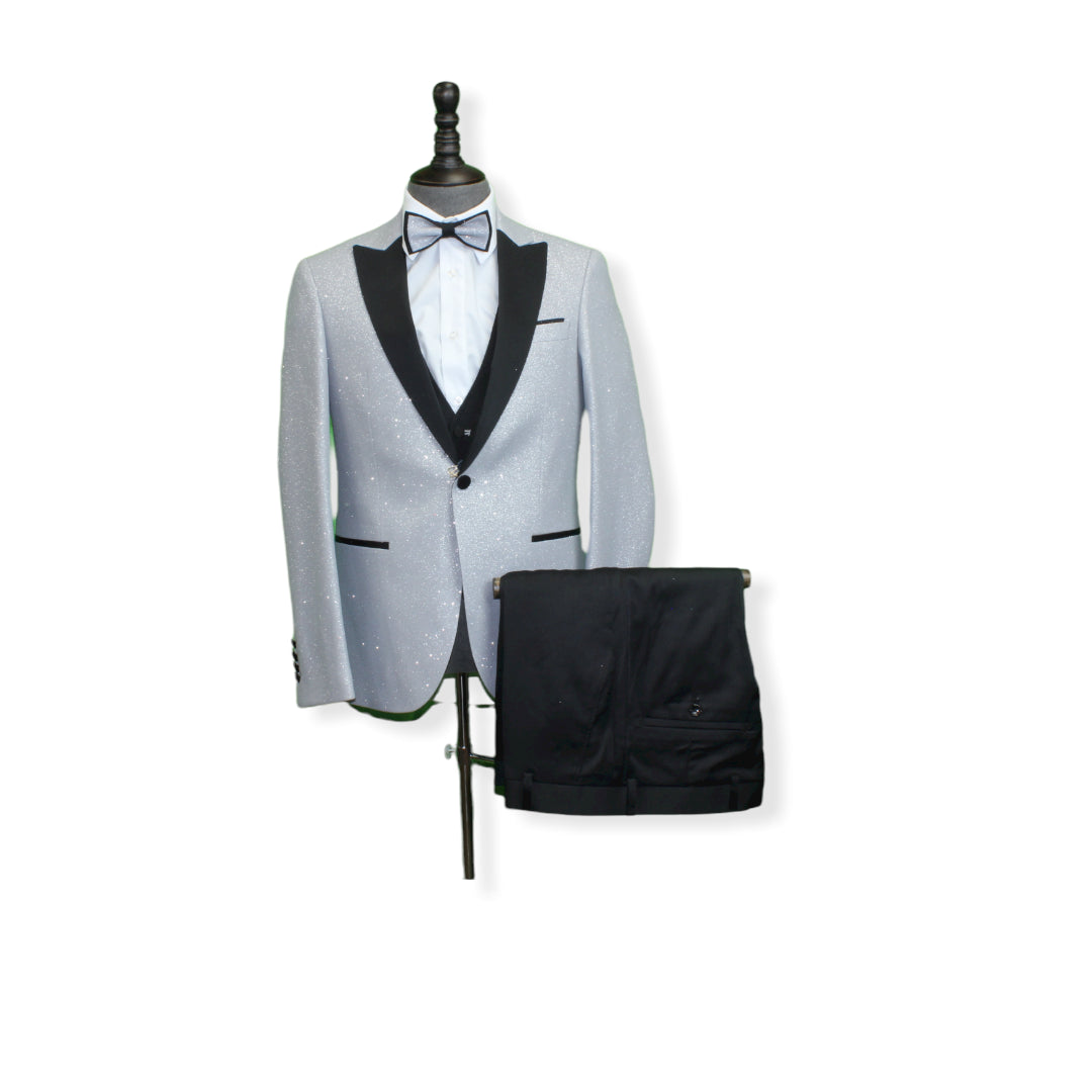 4pc Glitter Tuxedo | Slim Fit-The City Warehouse-Menswear