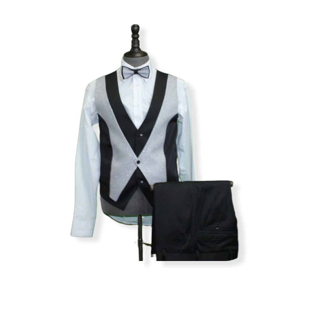 4pc Glitter Tuxedo | Slim Fit-The City Warehouse-Menswear
