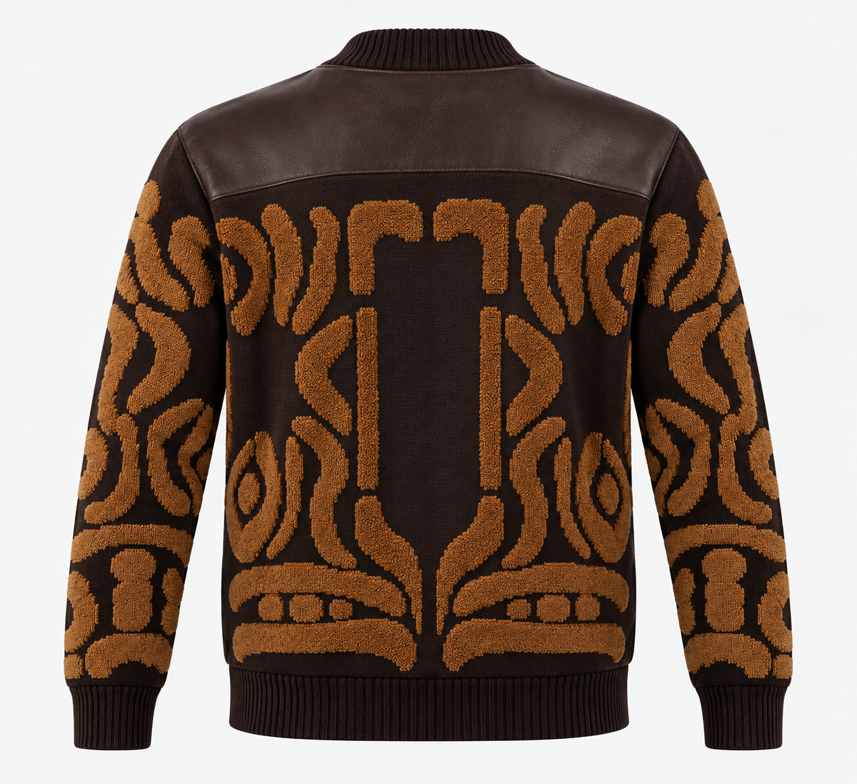 Silversilk 32026 Brown sweater, back view.
