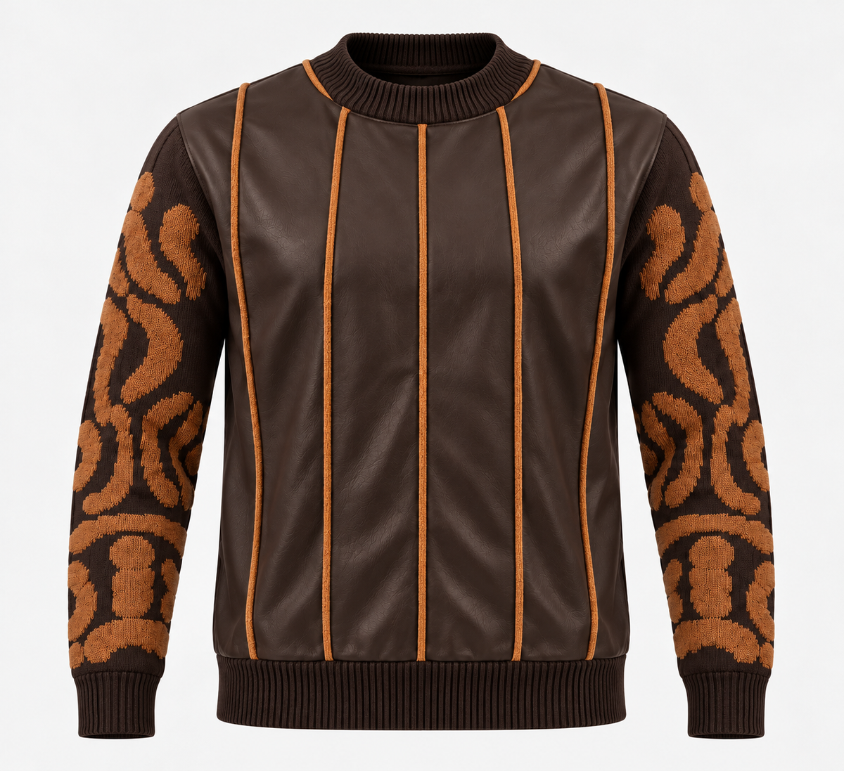 Silversilk 32026 Brown sweater, front view.
