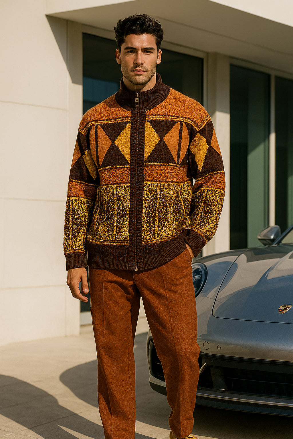 SilverSilk | Full Zip Sweater | 11008