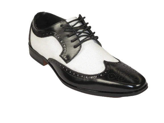 2 Tone Shoe | WingTip | 6881-The City Warehouse-Menswear