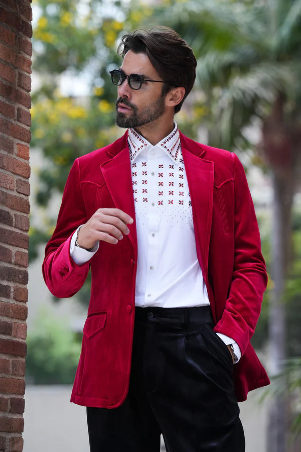Barabas | Velvet Western Blazer | 5BL13