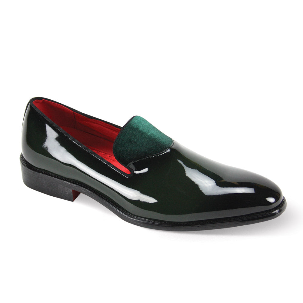 After Midnight 7009 Black Patent Leather Loafer Men's Formal Dress Shoes Brown / 7
