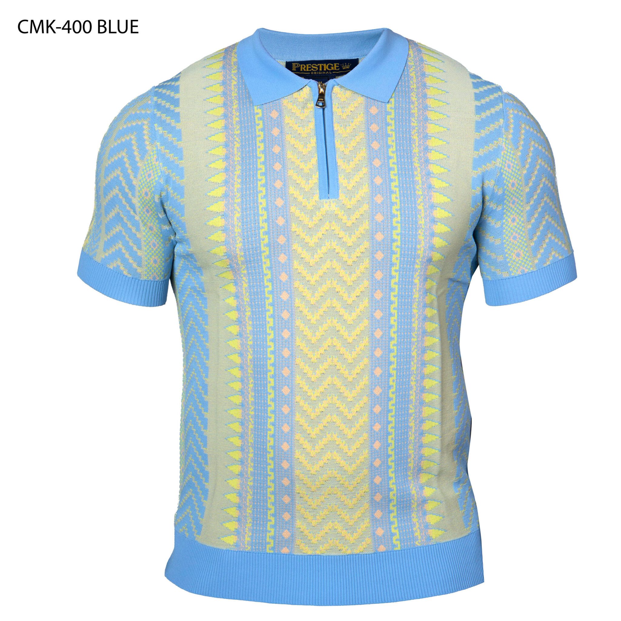 Prestige | S/S 1/2 Zip Polo | CMK-400-The City Warehouse-Menswear