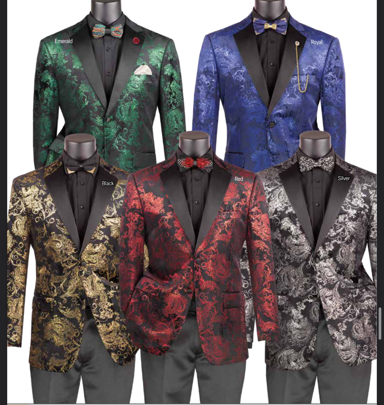 Vinci | Paisley Velvet Blazer | BM-02-The City Warehouse-Menswear