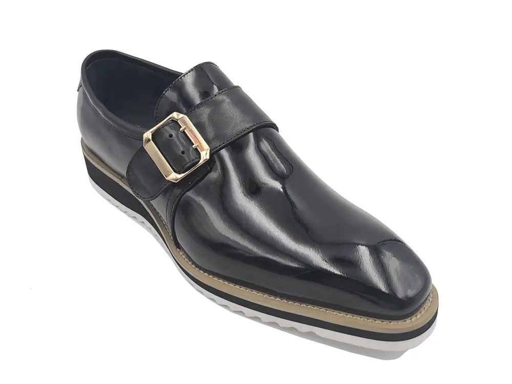 Carrucci | Patent Monkstrap Loafer | KS515-38P-The City Warehouse-Menswear