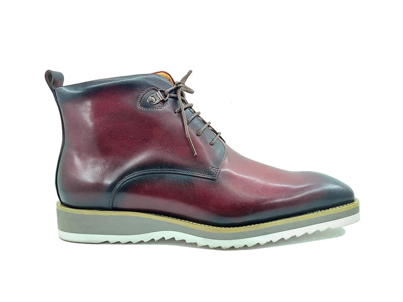 Carrucci | Burnished Calfskin Lace-Up Boot | KB515-16-The City Warehouse-Menswear