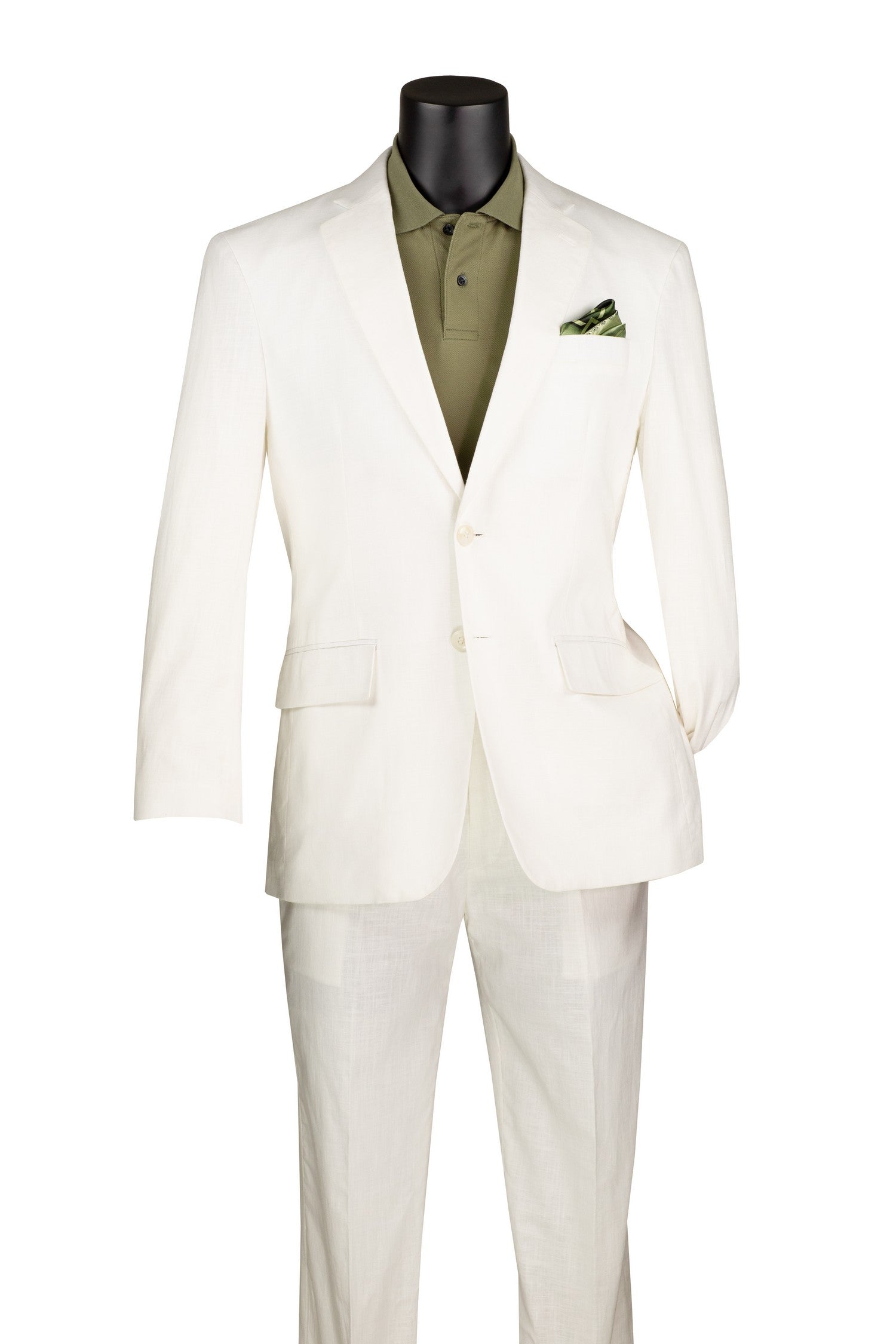 knee length dresses for ladies Men's Martini Green Linen Suit by StudioSuits main image 1