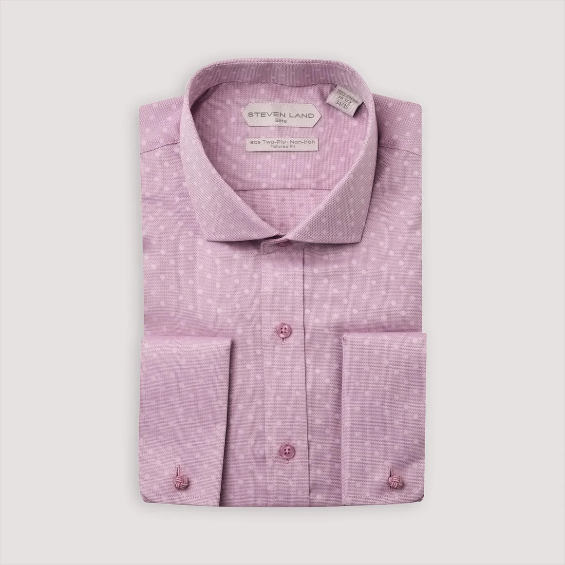 Steven Land DSW2516 Polka Dot Dress Shirt