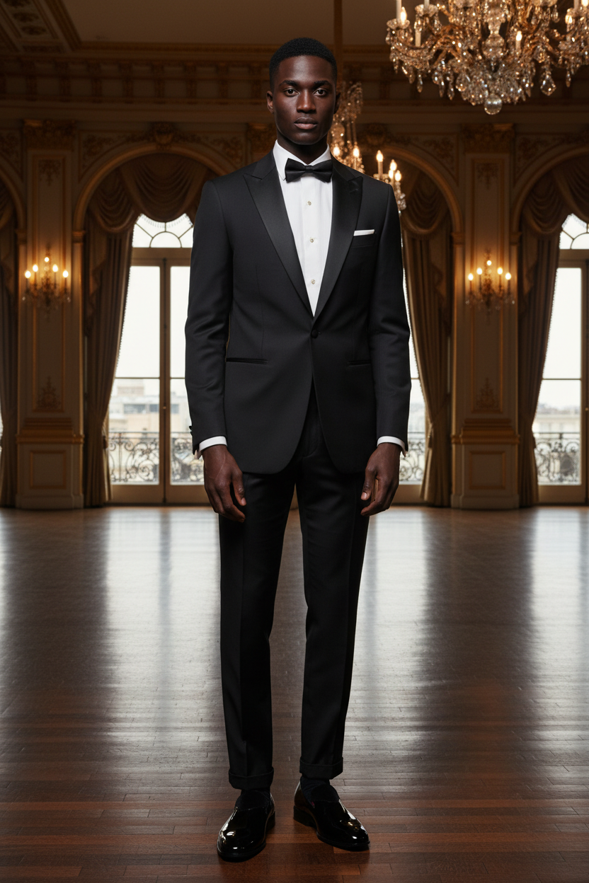 Black Patent Loafer Virtual Model