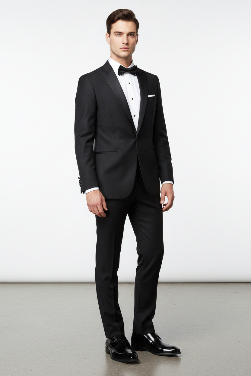 Giovanni Jeffery Buckle Slip-On in Black - Virtual Model Lifestyle Shot
