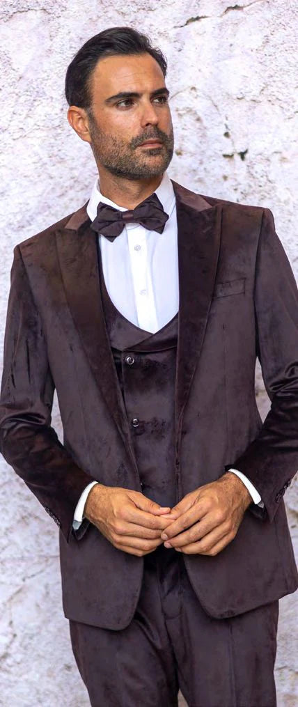 Manzini | 4pc Velvet Suit | Wynn-The City Warehouse-Menswear