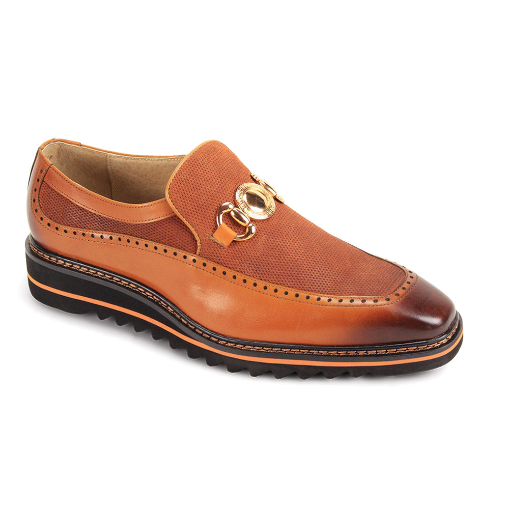 Giovanni Loafer Fabric Leather Roger Style - Premium Men display picture 3