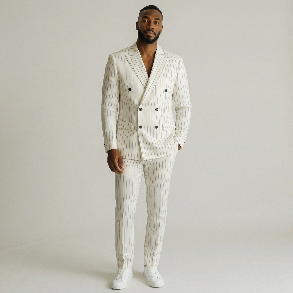 Vitali 2pc Linen Suit G6146