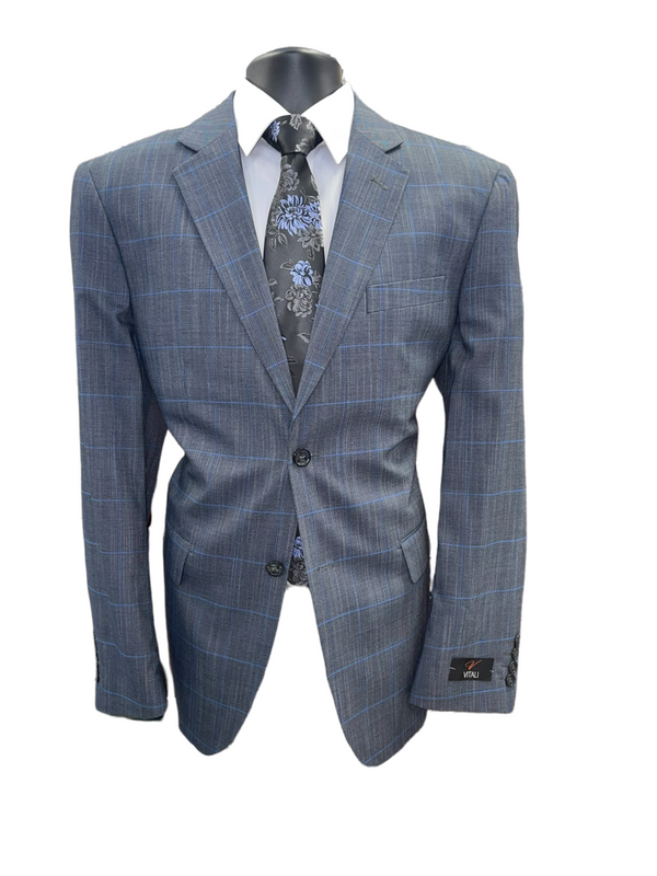 G2183 | Vitali Plaid 2pc Suit | Modern Fit