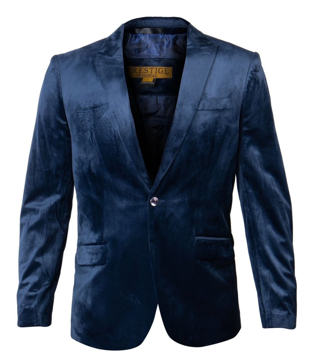 Vinci | Solid Velvet Blazer | B-27-The City Warehouse-Menswear