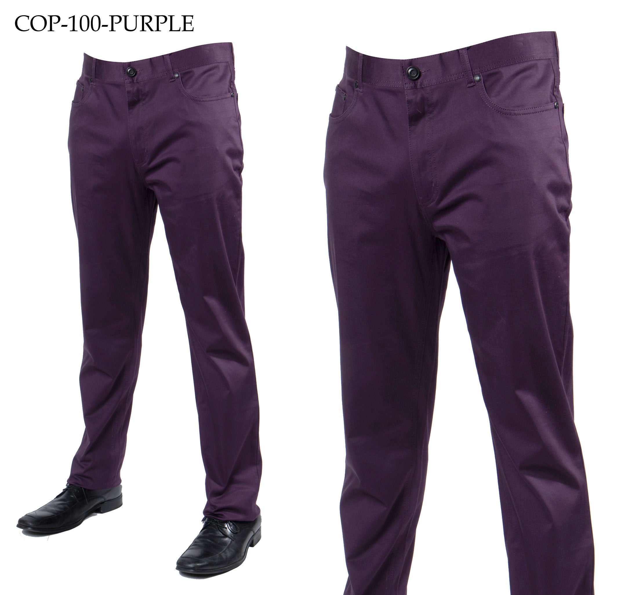 Prestige | Stretch Denim Jeans | Purple-The City Warehouse-Menswear