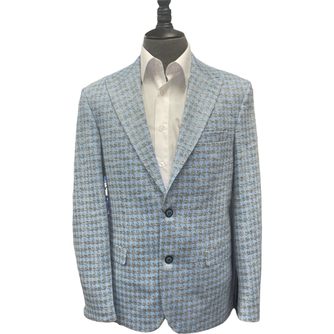 Houndstooth Blazer | Stretch Wool-The City Warehouse-Menswear