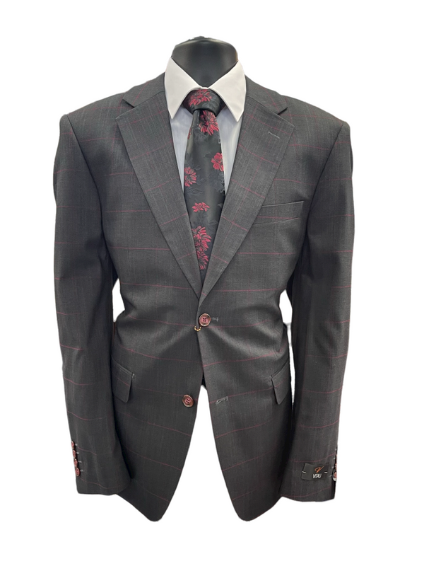 G2183 | Vitali Plaid 2pc Suit | Modern Fit