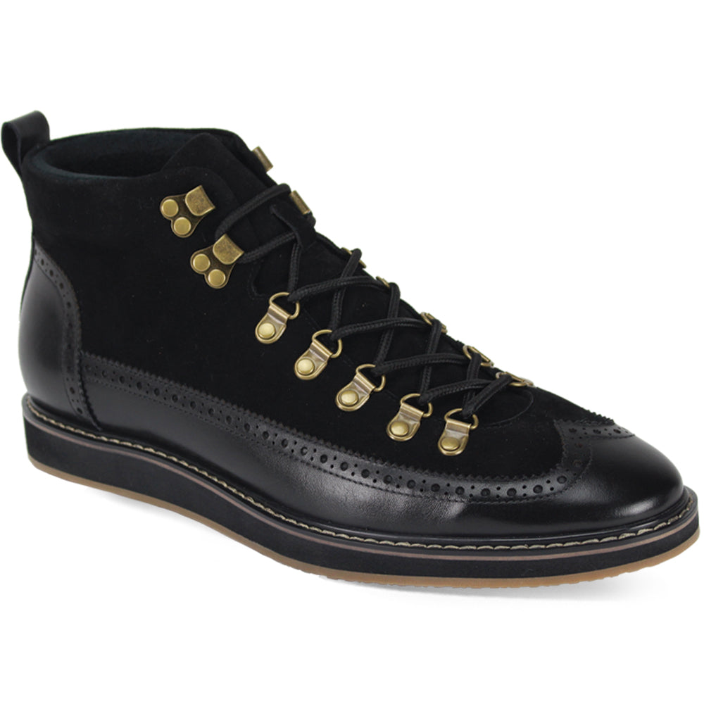 Leather/Suade Boot (Nelson)-The City Warehouse-Menswear