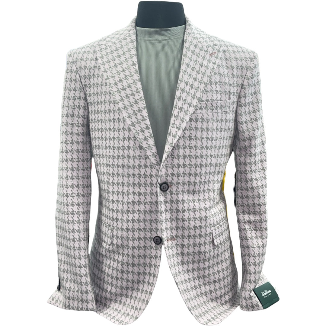Houndstooth Blazer | Stretch Wool-The City Warehouse-Menswear