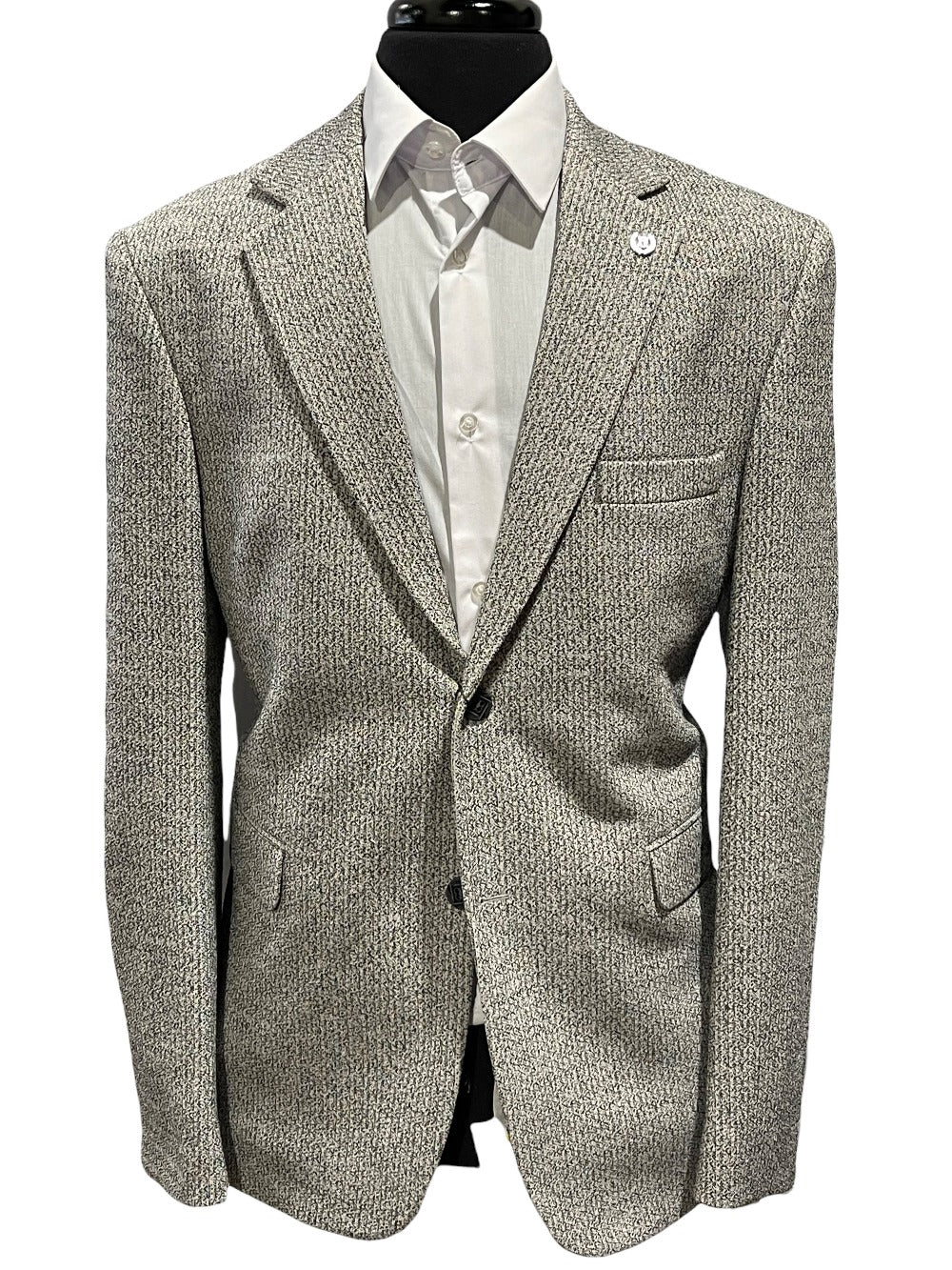 Twill Wool Stretch Blazer- Gray-The City Warehouse-Menswear