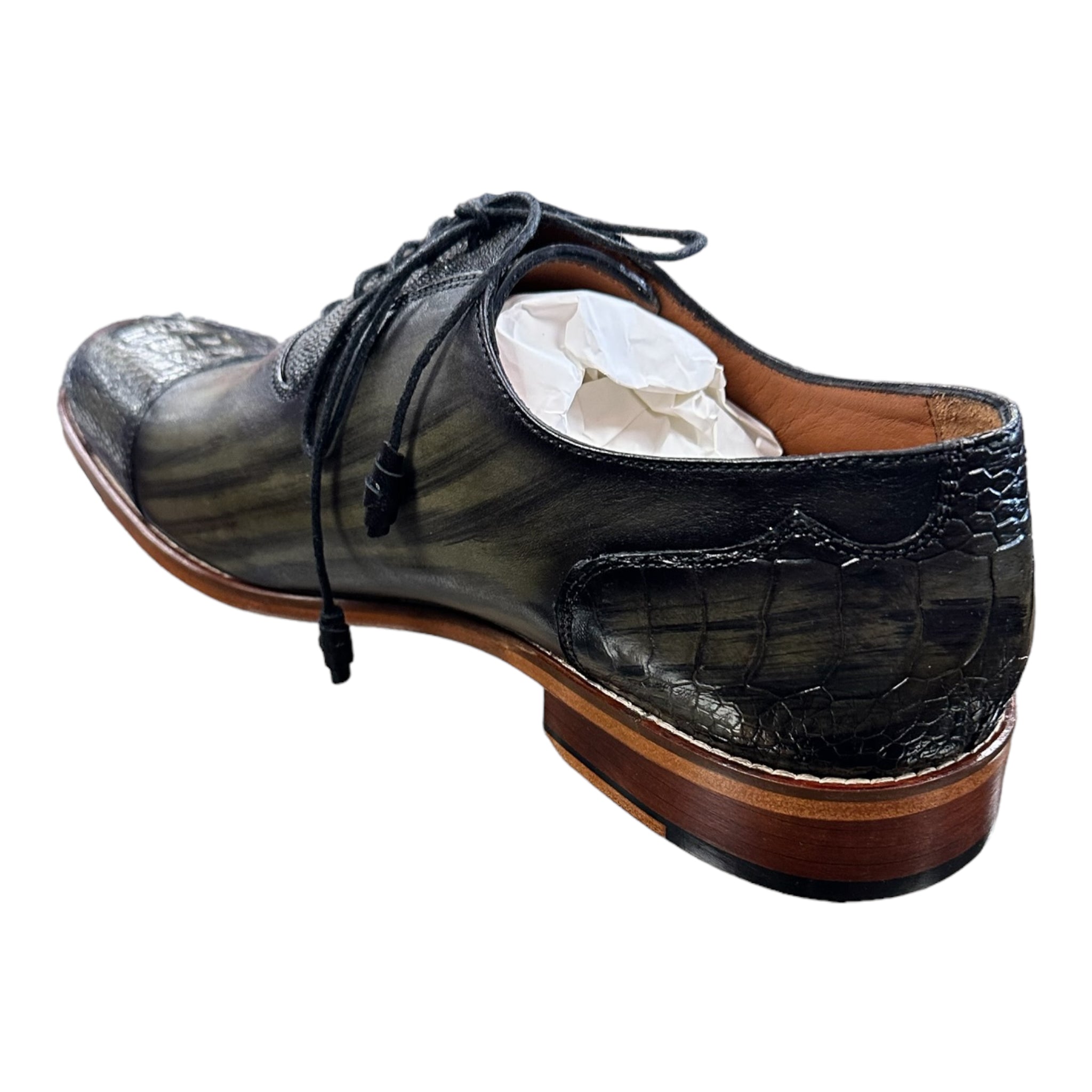 Ostrich Cap Toe | Hand Painted | 100% Leather-The City Warehouse-Menswear