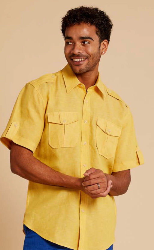 Inserch | S/S Linen Shirt | SS718-The City Warehouse-Menswear