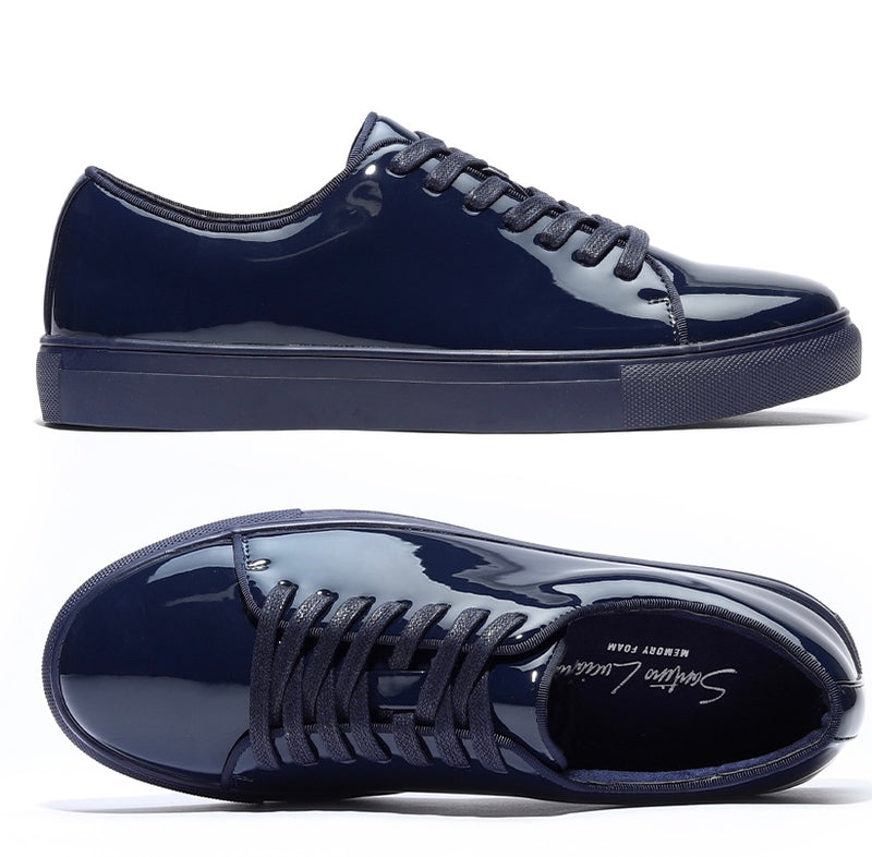 Santino Luciano | Patent Sneaker | S441-The City Warehouse-Menswear