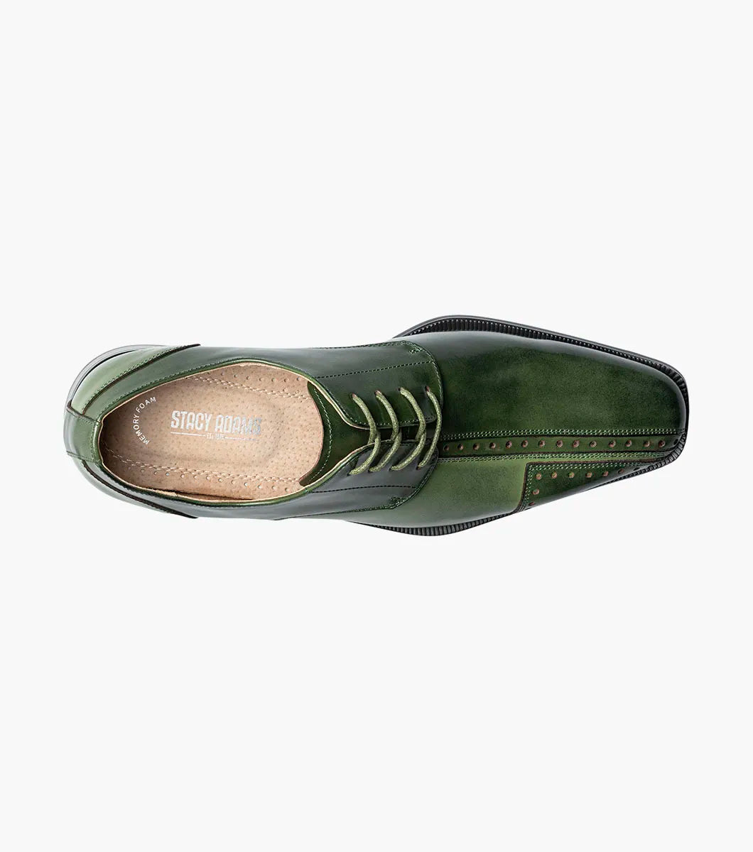 Stacy Adams Palmento Cap Toe Oxford - Green Multi - 8.5 Stacy Adams Palmento Cap Toe Oxford - Green Multi - 8.5