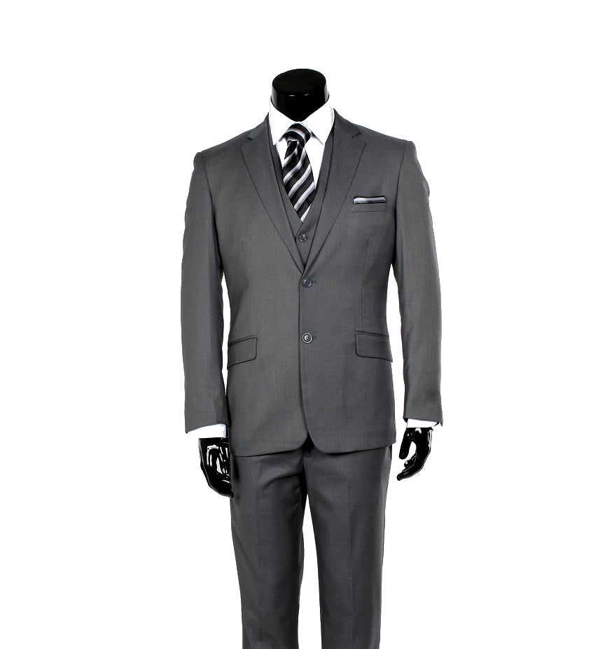 3pc Suit-Gray (Modern Fit)-The City Warehouse-Menswear