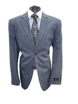 G2183 | Vitali Plaid 2pc Suit | Modern Fit-The City Warehouse-Menswear