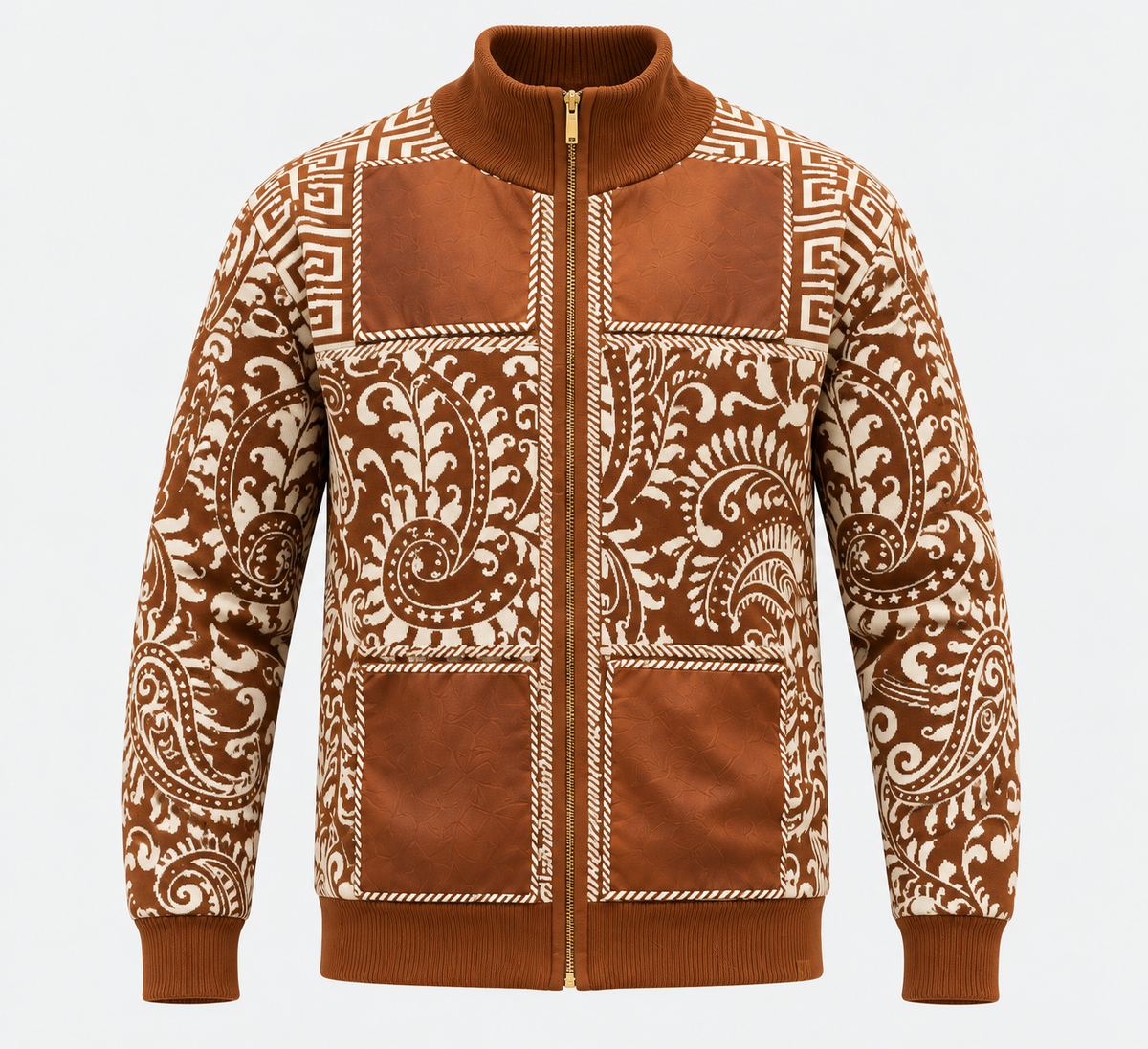 Silversilk 31018 Caramel sweater, front view.