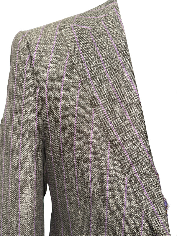 TCW | 2pc. Pinstripe (Brown/Purple)