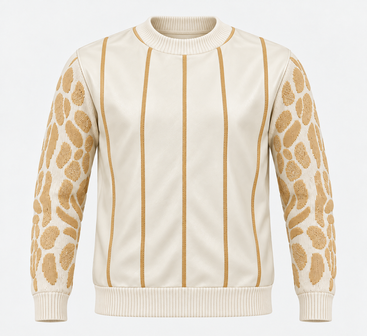 Silversilk 32026 Cream sweater, front view.