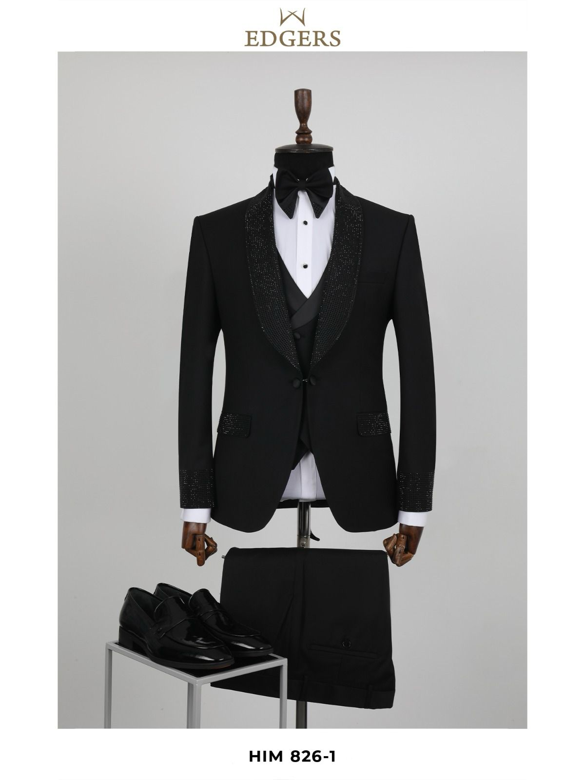Edgers | Custom Studded Tuxedo 2-The City Warehouse-Menswear