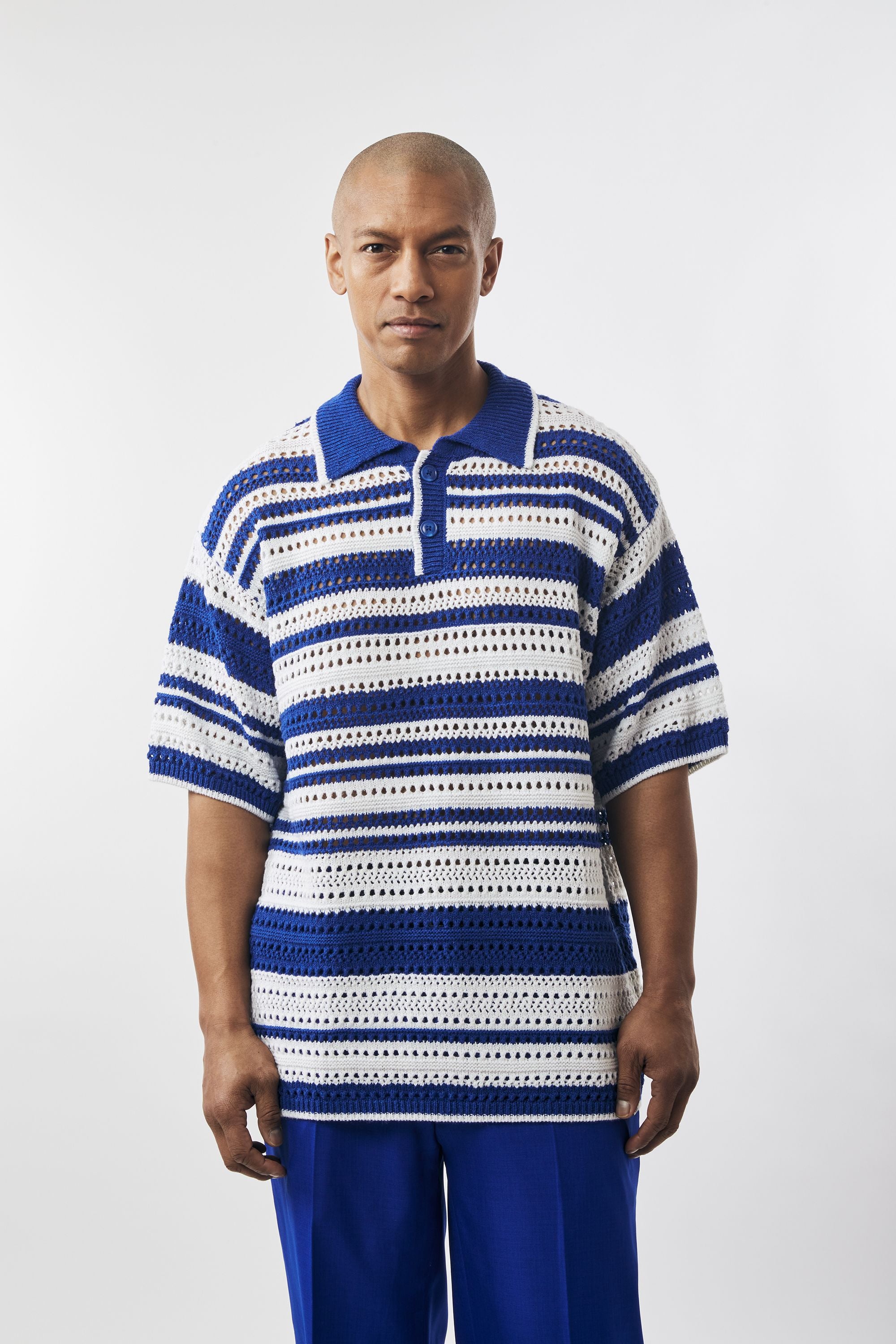 Stacy Adams | Striped Knit Shirt | 71031-The City Warehouse-Menswear