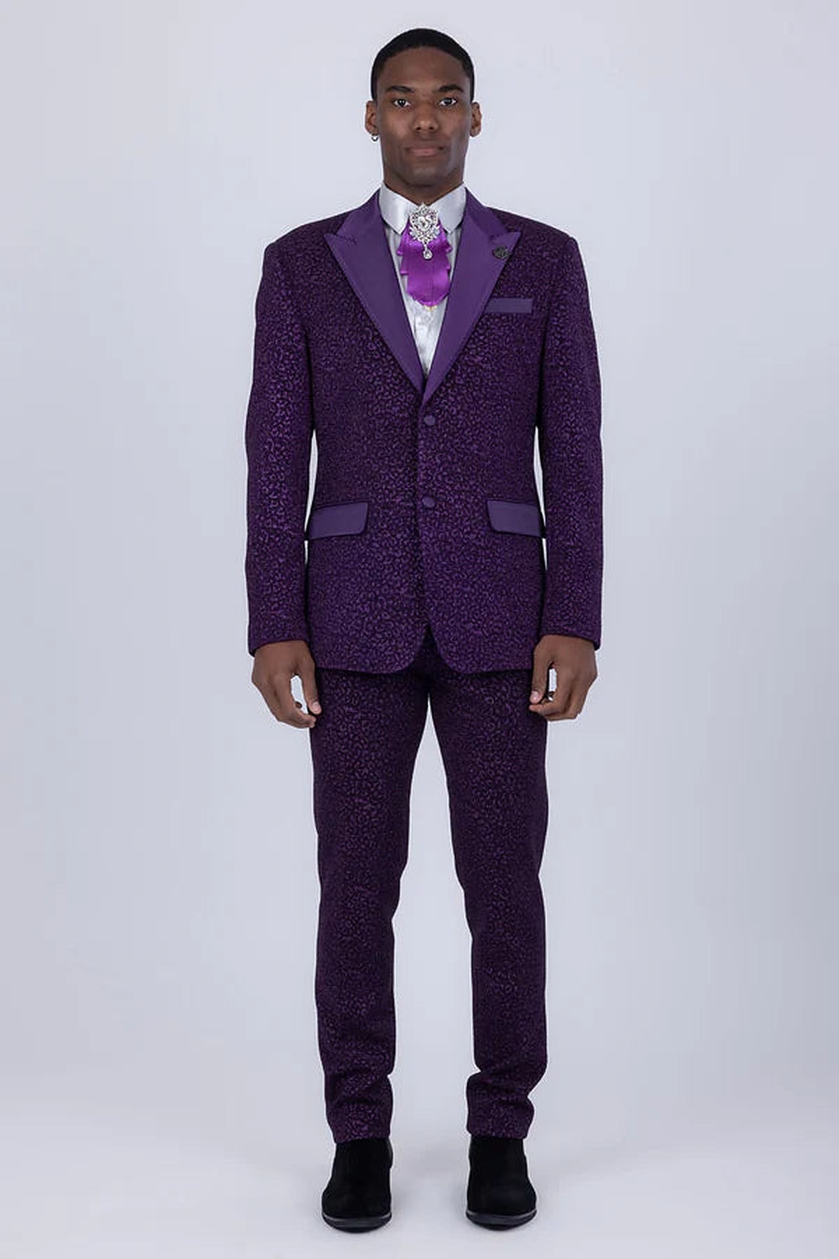 Barabas Sparking 2pc Suit (5SU33) in Purple