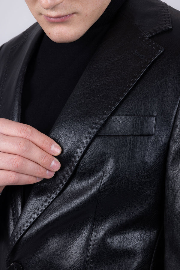 Barabas | 2pc Faux Leather Tuxedo | 5SU41-The City Warehouse-Menswear
