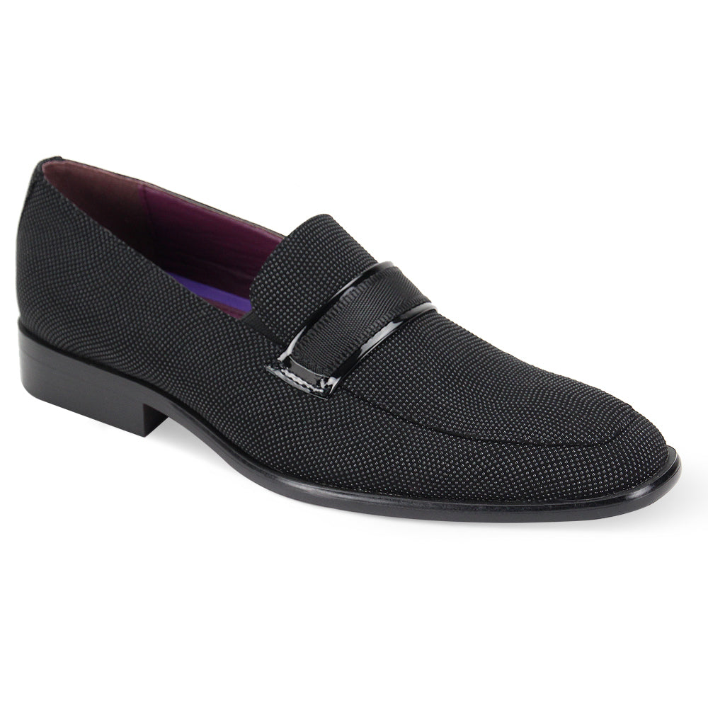 Dotted Slip On W/ Strap | Black | #6705-The City Warehouse-Menswear