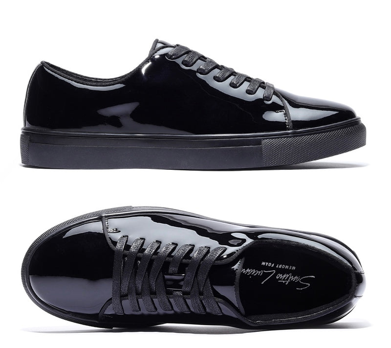 Santino Luciano | Patent Sneaker | S441-The City Warehouse-Menswear