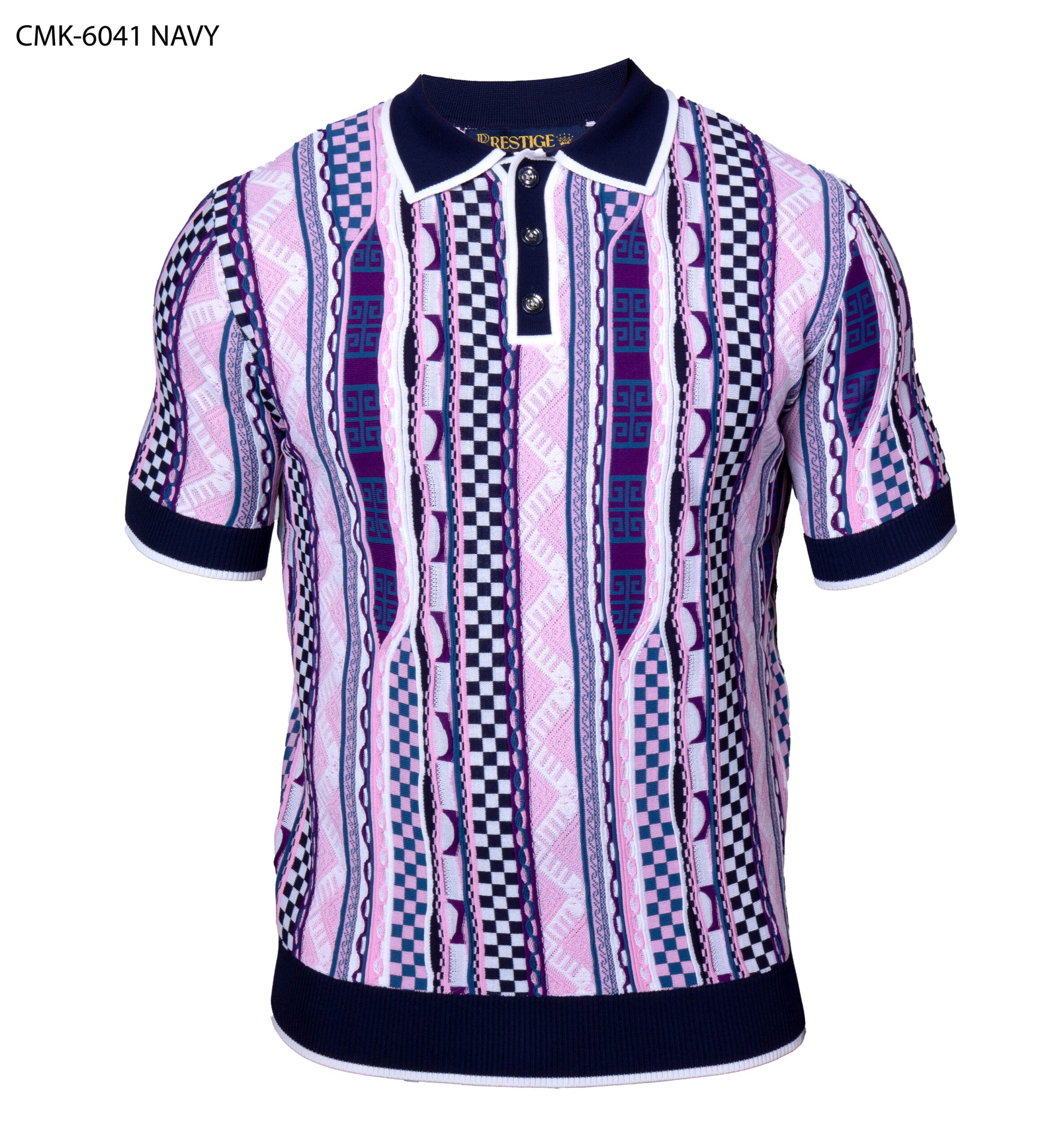 Prestige 3B Coogi Polo CMK-6041 | Textured Premium Menswear