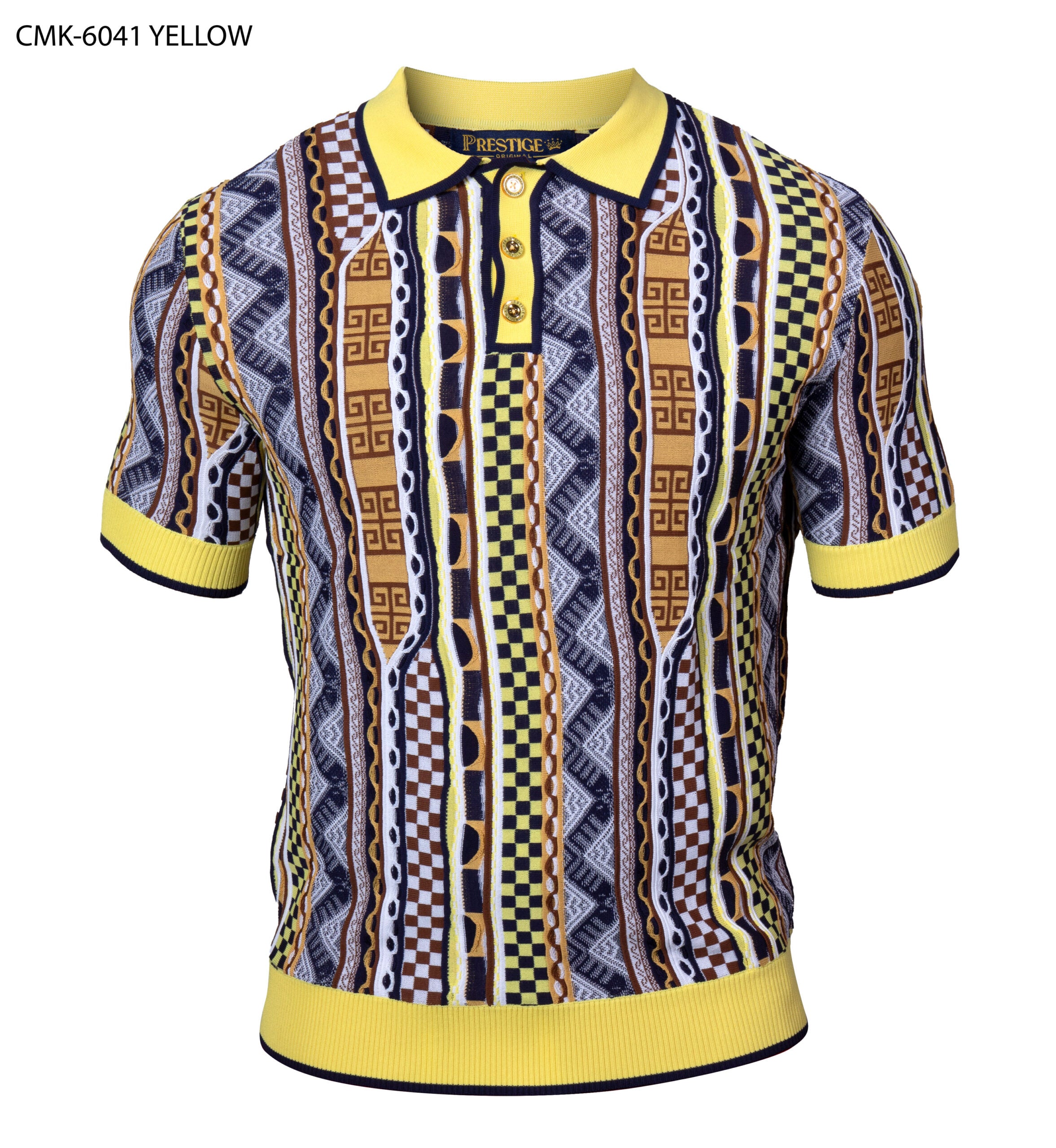 Prestige 3B Coogi Polo CMK-6041 | Textured Premium Menswear
