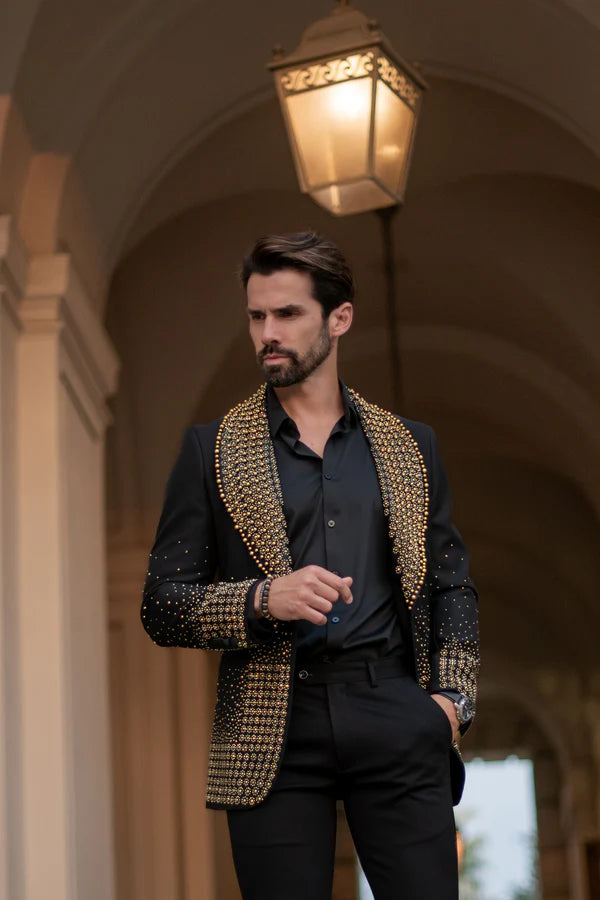 Barabas | Rhinestone Blazer | 4EBL47-The City Warehouse-Menswear